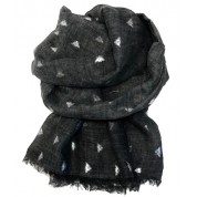 Scarf-Charcoal Bee SIL Foil